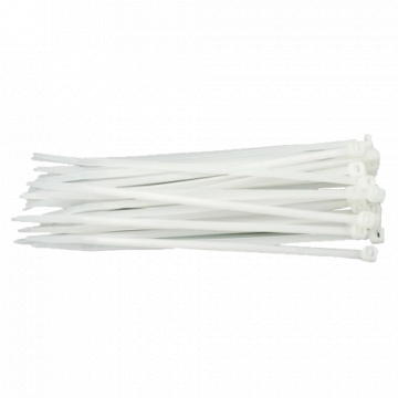 Coliere de plastic albe, 360x3,5 (100 buc.) SEL.2.214 de la Big It Solutions