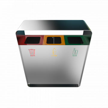 Cosuri de gunoi pentru reciclare din inox Arizaro SST