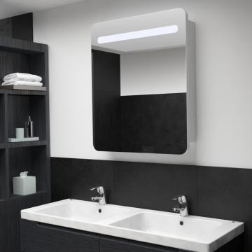 Dulap de baie cu oglinda si LED-uri, 68 x 9 x 80 cm de la VidaXL