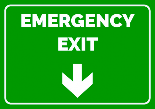 Indicator emergency exit