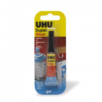 Adeziv instant gel UHU Super Glue, 2g