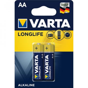 Baterii Varta Longlife Extra, LR6, 2 bucati/set de la Sanito Distribution Srl