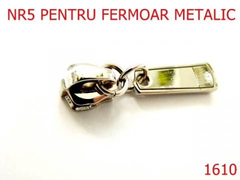 Cursor pentru fermoar metalic /nikel nr 1610