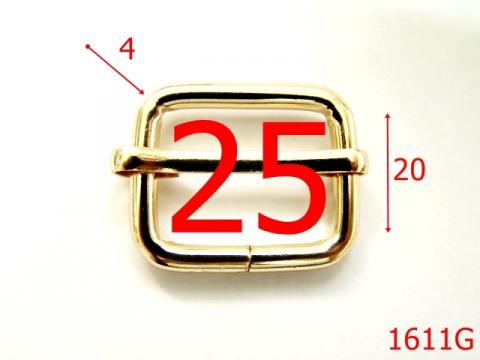 Catarama reglaj 25 mm/gold 1611G de la Metalo Plast Niculae & Co S.n.c.