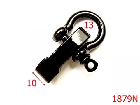Sistem prindere bratara /negru 10 mm negru AL39 1879N