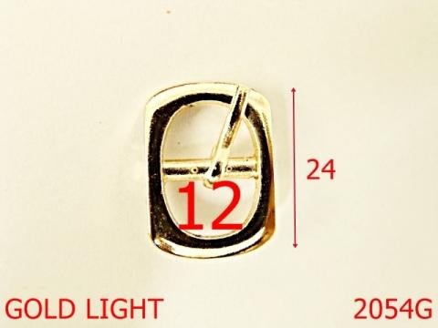 Catarama ovala 12mm/zamac/gold light 14 mm gold 2054G de la Metalo Plast Niculae & Co S.n.c.