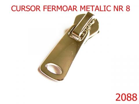 Cursor fermoar metalic nr8/zamac/nikel nr 2088