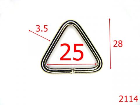 Inel triunghiular 25mm*3.5mm/otel 2114