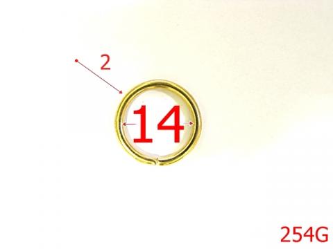 Inel 1,5 cm gold 14 mm 2 gold 4L1 4G4 T13 254G