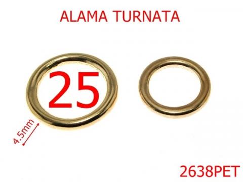 Inel rotund harnasament 25 mm 4.5 alama 2638PET de la Metalo Plast Niculae & Co S.n.c.