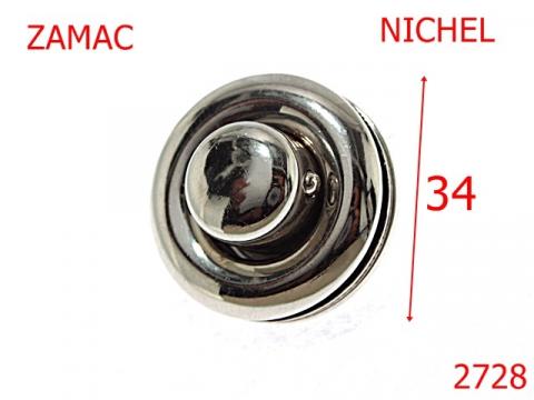 Inchizatoare poseta 34x34 mm nichel 12I9 12A10 2728 de la Metalo Plast Niculae & Co S.n.c.