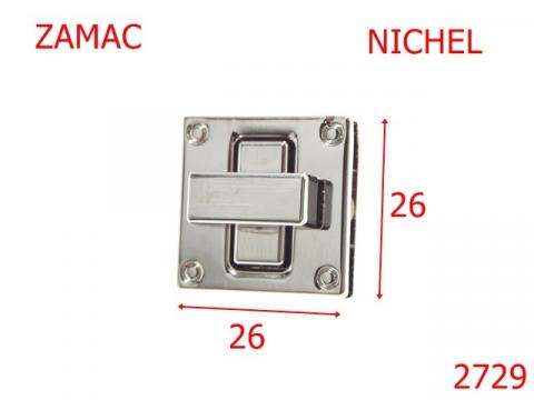 Inchizatoare poseta 26x26 mm nichel 13A11 2729 de la Metalo Plast Niculae & Co S.n.c.