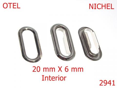Ochet oval 20 mm nichel 1D1 2941 de la Metalo Plast Niculae & Co S.n.c.