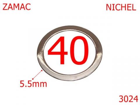 Inel rotund 40 mm 5.5 nichel 4A2 3024 de la Metalo Plast Niculae & Co S.n.c.