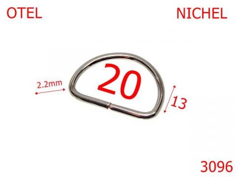 Inel D 20 mm 2.2 nichel 2B8 3C2 3096