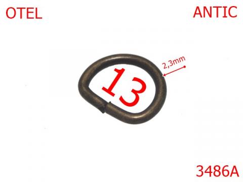 Inel D 13 mm 2.3 antic 2F4 3486A