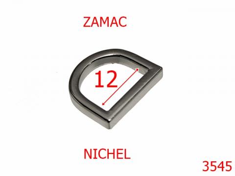 Inel D zamac 12 mm nichel 3F7 AO43 3545 de la Metalo Plast Niculae & Co S.n.c.