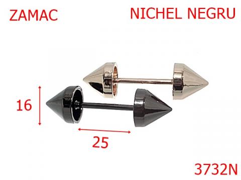 Galtera 25 mm nichel negru 5H1 3732N de la Metalo Plast Niculae & Co S.n.c.