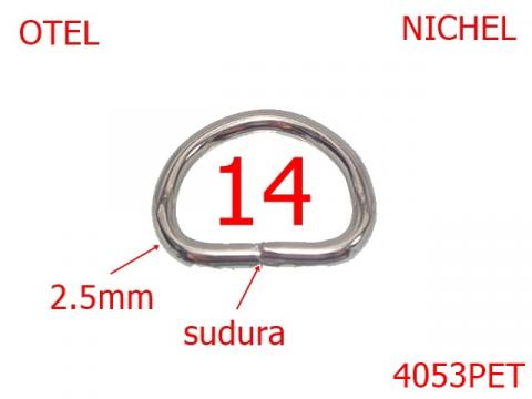 Inel D sudat 14 mm 2.5 nichel AM16/AN19 4053PET de la Metalo Plast Niculae & Co S.n.c.