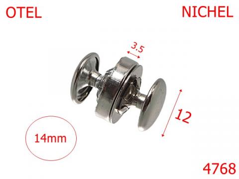 Magnet cu riveti pentru marochinarie 4768 de la Metalo Plast Niculae & Co S.n.c.