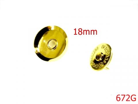 Magnet 18 mm gold Ufo 18 mm gold 7G5 I5 672G