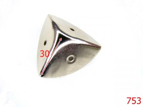 Coltar 3D 30 mm 30x30 mm nichel 2D4 B35 753 de la Metalo Plast Niculae & Co S.n.c.