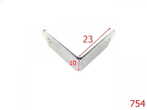 Coltar simplu 23 mm 23x10 mm nichel 7A3 V18 754 de la Metalo Plast Niculae & Co S.n.c.