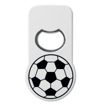 Desfacator de sticle imprimeu fotbal si magnet, 9.5x5x0.5cm