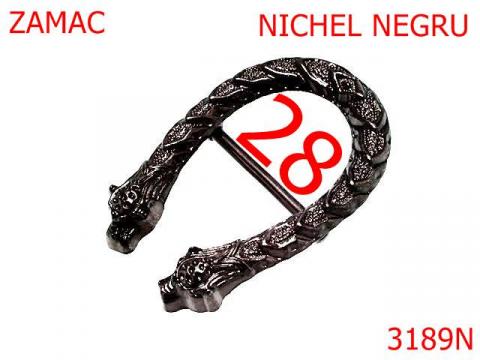 Catarama ornamentala 28 mm nichel 3189N de la Metalo Plast Niculae & Co S.n.c.