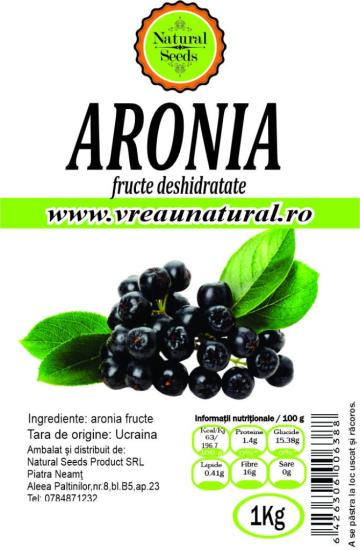Fructe de Aronia, Natural seeds Product, 1Kg