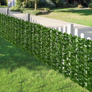 Gard artificial verde cu frunze, 300x100cm de la Top Home Items