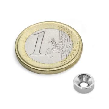 Magnet neodim disc cu gaura ingropata, 8x3 mm, N35 de la Arca Hobber Srl