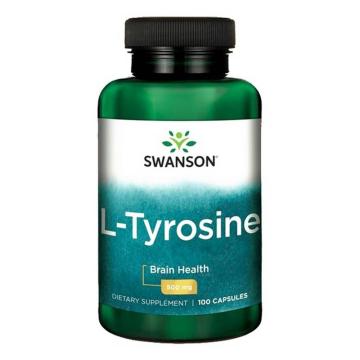 Supliment alimentar Swanson L-Tyrosine (Tirozina) 500mg de la Krill Oil Impex Srl