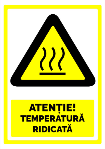 Semn pentru temperatura ridicata de la Prevenirea Pentru Siguranta Ta G.i. Srl