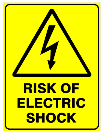 Semn Sign risk of electric shock