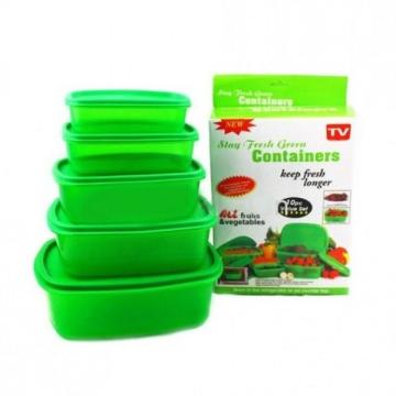 Caserole Stay Fresh Green Containers, set 10 piese de la Startreduceri Exclusive Online Srl - Magazin Online Pentru C