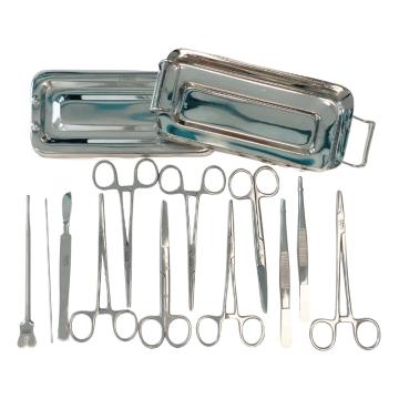 Trusa mica chirurgie otel-inox cu 13 instrumente de la Medaz Life Consum Srl