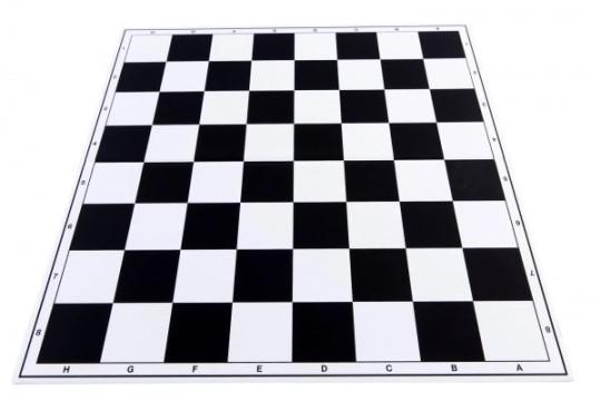 Tabla de sah pliabila PVC no. 4 negru - 47mm de la Chess Events Srl