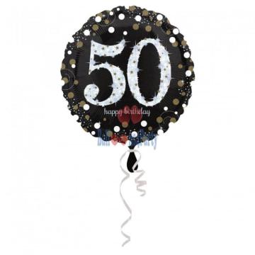 Balon folie Happy Birthday 50 ani 43 cm de la Calculator Fix Dsc Srl