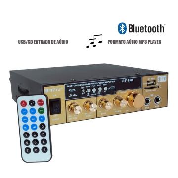 Amplificator audio receiver cu Bluetooth BT-158