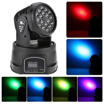 Proiector Mini Moving Head 18 LED RGB de 54 W, controler DMX de la Startreduceri Exclusive Online Srl - Magazin Online Pentru C