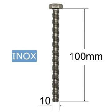 Surub inox M10x100mm cap hexagonal - 10buc/cutie de la Marisim Total Instal Srl