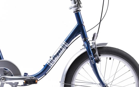 Bicicleta pliabila Pegas Practic Retro 3S albastru cobalt de la Transilvania Euro Tour Srl