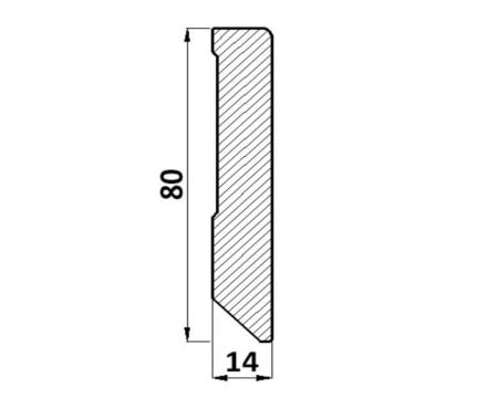 Plinta L199 pentru EPD039 Stejar Almington deschis 7,5 mm