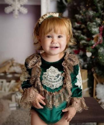 Body Vintage catifea verde Beatrice de la Julies Boutique Srl
