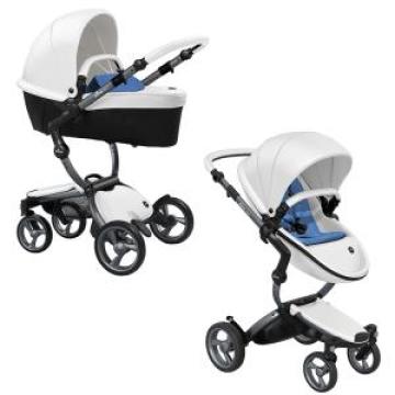 Carucior 2in1 Mima Xari Snow White cu cadru Graphite Grey