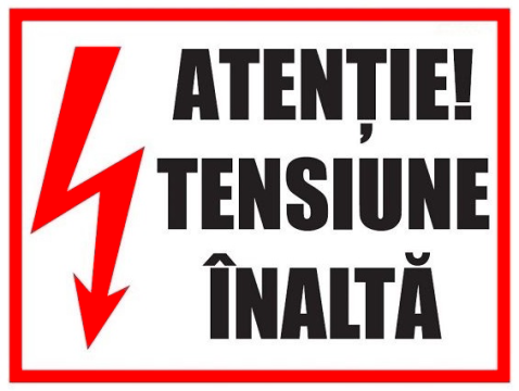 Indicator atentie tensiune inalta de la Prevenirea Pentru Siguranta Ta G.I. Srl