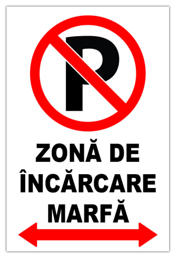 Indicator de interzicere pentru zona de incarcare marfa