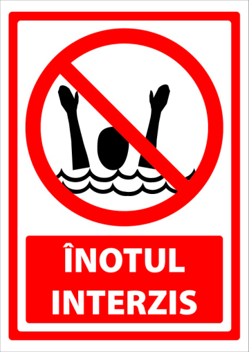 Indicator pentru inotul interzis