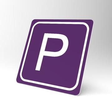 Placuta violet P de la Prevenirea Pentru Siguranta Ta G.I. Srl